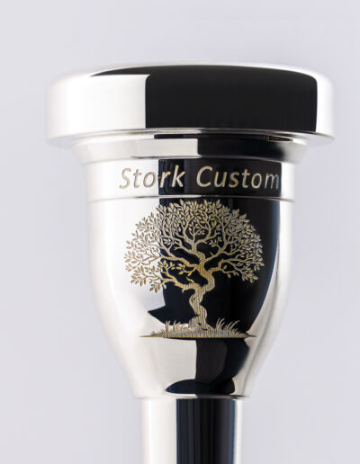 “Tree of Life” Mouthpiece Engraving Suitable for heavy trombone only. The cost is $90.