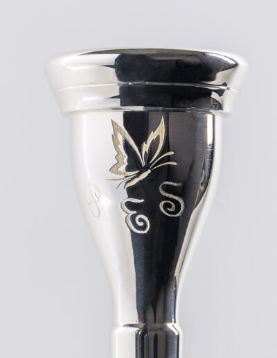 “Solo Flight” Mouthpiece Engraving Suitable for all pieces. The cost is $25.